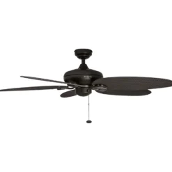 Honeywell Duvall Tropical Palm Leaf Indoor and Outdoor Ceiling Fan, Bronze, 52-Inch - 50201