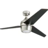 Honeywell Eamon Indoor Ceiling Fan, Modern Brushed Nickel, 52-Inch - 50604