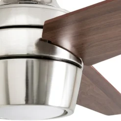 Honeywell Eamon Indoor Ceiling Fan, Modern Brushed Nickel, 52-Inch - 50604