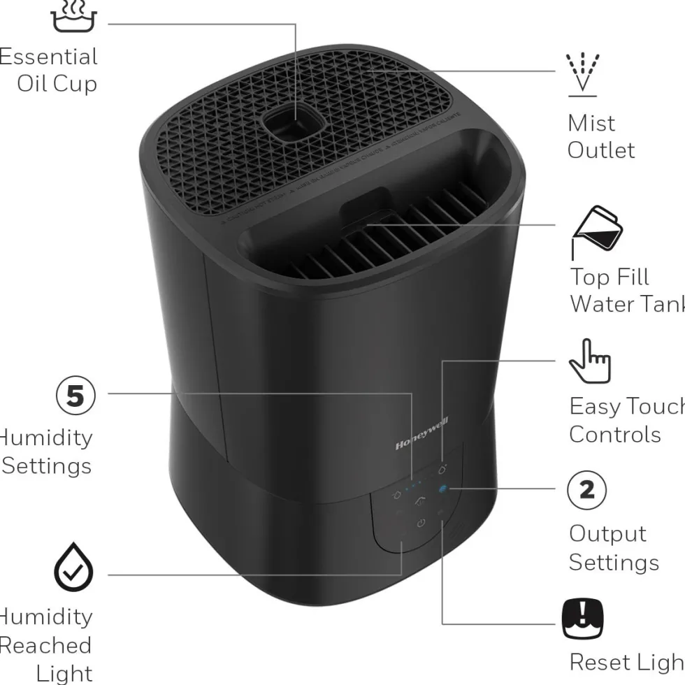 Honeywell Easy To Care Warm Mist Humidifier, HWM445B