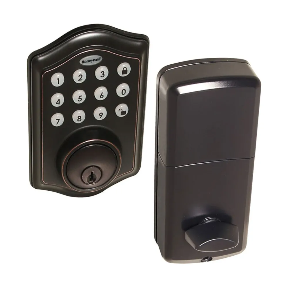 Honeywell Electronic Deadbolt Door Lock with Keypad in Oil Rubbed Bronze, 8712409