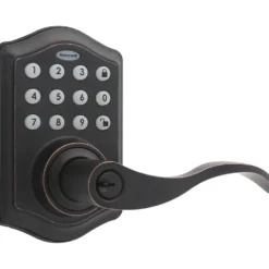Honeywell Electronic Entry Lever Door Lock with Keypad in Oil Rubbed Bronze, 8734401