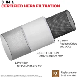 Honeywell Filter O True HEPA Replacement Air Purifier Filter, HRF-O1