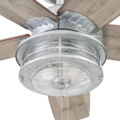 Honeywell Foxhaven Indoor and Outdoor Ceiling Fan, Galvanized, 52-Inch - 51632