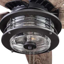 Honeywell Foxhaven Indoor and Outdoor Ceiling Fan, Matte Black, 52-Inch - 51631