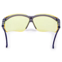 Honeywell Genesis Anti-Fog Tinted Safety Glasses, Adjustable Black Frame and Amber Tint Lens - 4 Pack