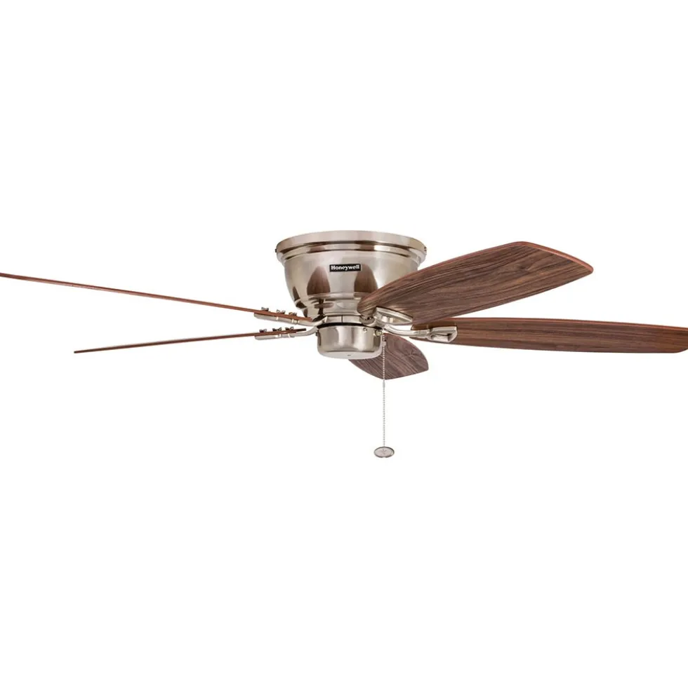 Honeywell Glen Alden Indoor Ceiling Fan with 4 Lights, Brushed Nickel, 52-Inch - 50182