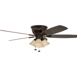 Honeywell Glen Alden Indoor Ceiling Fan with 4 Lights, Oil Rubbed Bronze, 52-Inch - 50183