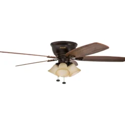 Honeywell Glen Alden Indoor Ceiling Fan with 4 Lights, Oil Rubbed Bronze, 52-Inch - 50183