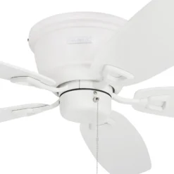 Honeywell Glen Alden Indoor Ceiling Fan, White, 52-Inch - 50180