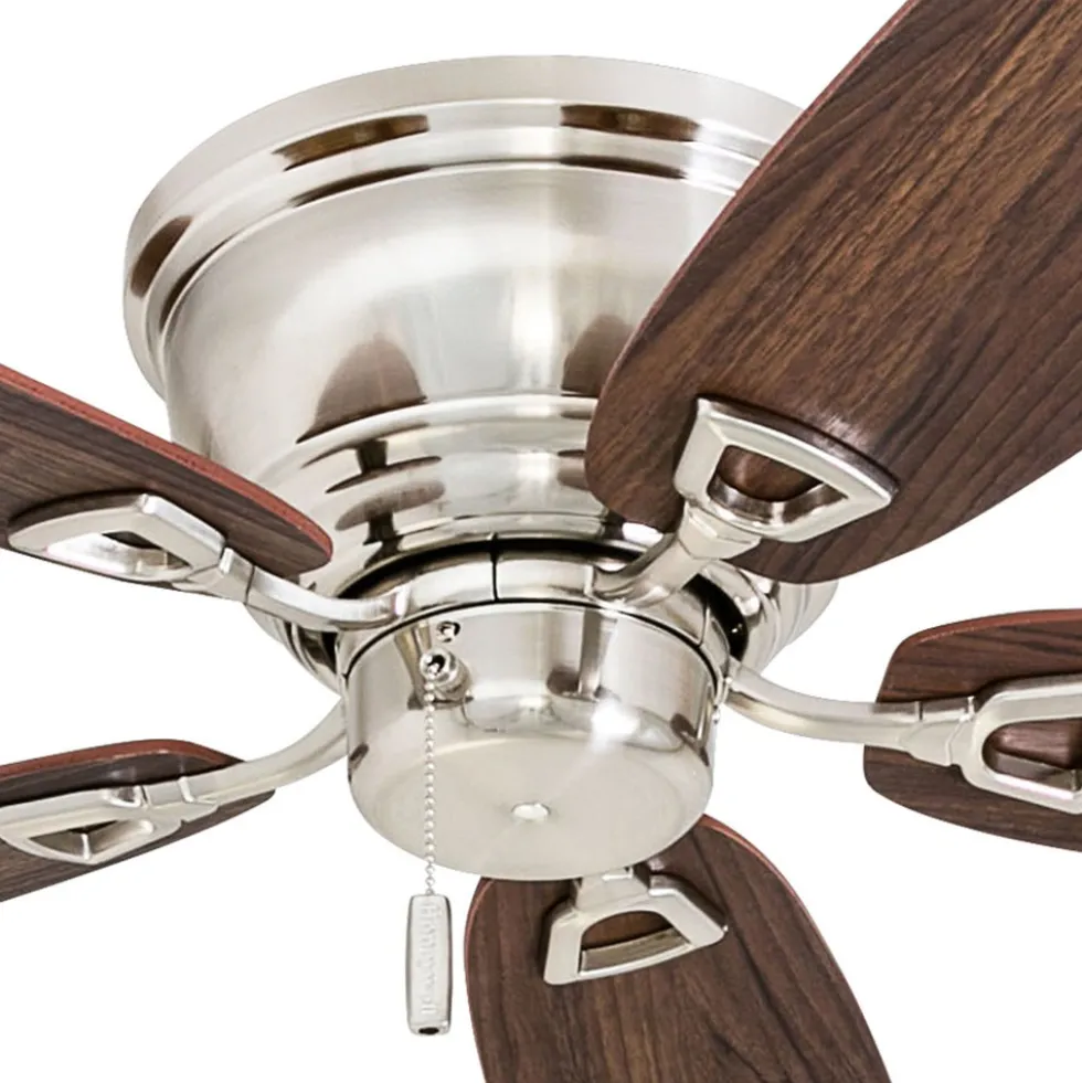 Honeywell Glen Alden Low Profile Hugger Ceiling Fan, Brushed Nickel, 52-Inch - 50515