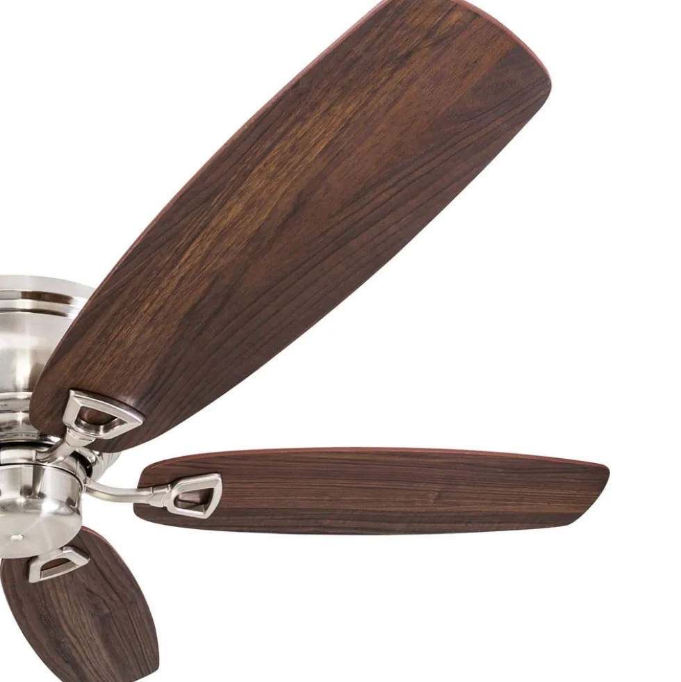 Honeywell Glen Alden Low Profile Hugger Ceiling Fan, Brushed Nickel, 52-Inch - 50515