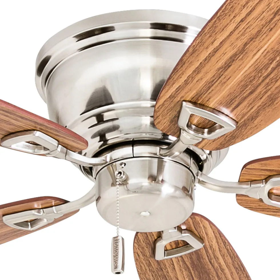 Honeywell Glen Alden Low Profile Hugger Ceiling Fan, Brushed Nickel, 52-Inch - 50515