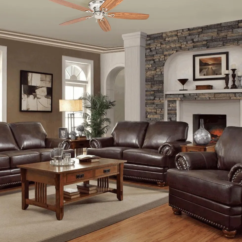 Honeywell Glen Alden Low Profile Hugger Ceiling Fan, Brushed Nickel, 52-Inch - 50515