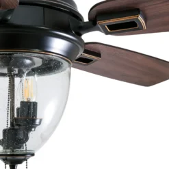Honeywell Glencrest Damp Rated Outdoor Ceiling Fan, Oil Rubbed Bronze, 52-Inch - 50615