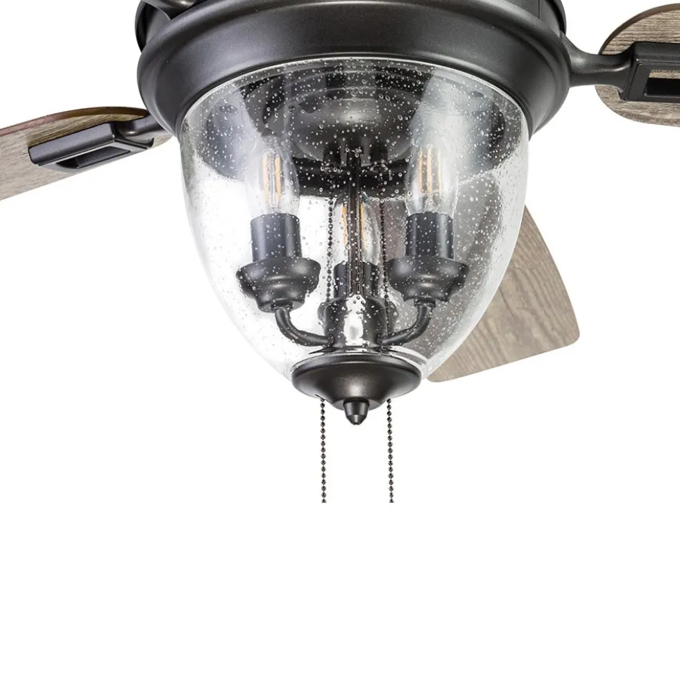 Honeywell Glencrest Indoor and Outdoor Ceiling Fan, Iron, 52-Inch - 51653