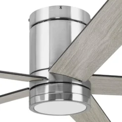 Honeywell Graceshire Ceiling Fan with Light, 60 Inch, Brushed Nickel - 53053