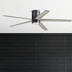 Honeywell Graceshire Ceiling Fan with Light, 60 Inch, Matte Black - 53052
