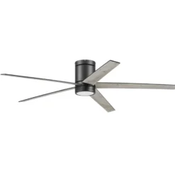Honeywell Graceshire Ceiling Fan with Light, 60 Inch, Matte Black - 53052