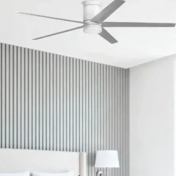 Honeywell Graceshire Ceiling Fan with Light, 60 Inch, White - 53054