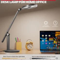 Honeywell H6 Desk Lamp with Touch Controls, Gray
