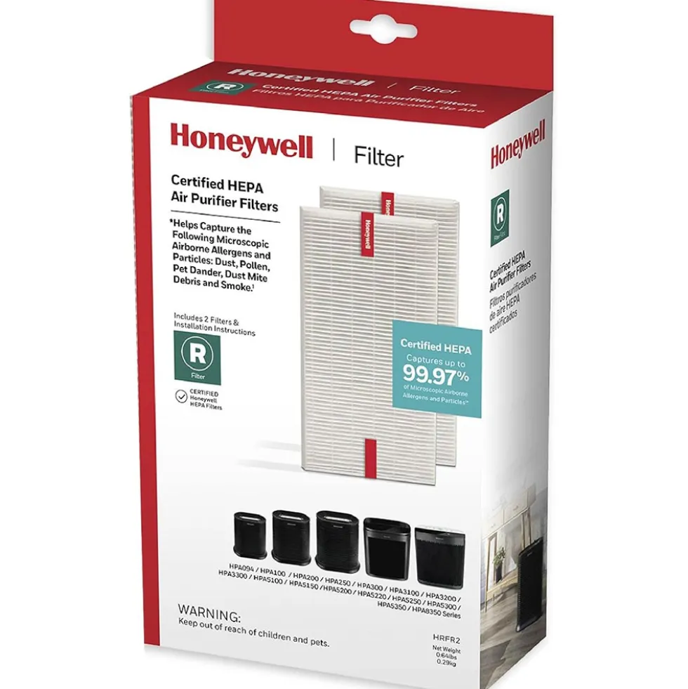 Honeywell HEPA Air Purifier Filter R - 2 Pack of Replacement Filters, HRF-R2