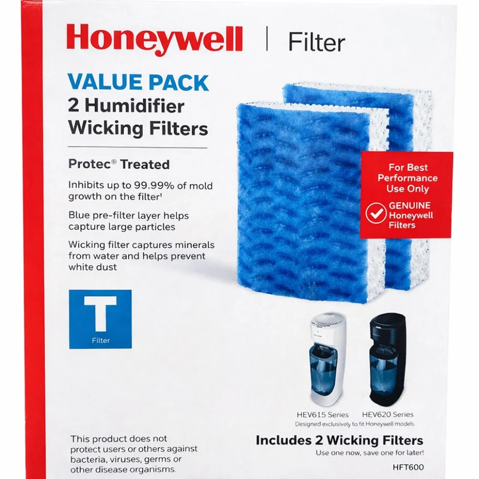 Honeywell HFT600 Filter T for HEV615 and HEV620 Humidifiers, 2-Pack