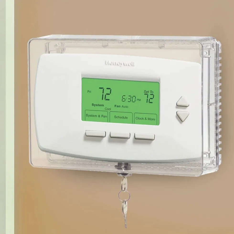Honeywell Home CG512A Large Thermostat Guard with Inner Shelf to Prevent Tampering