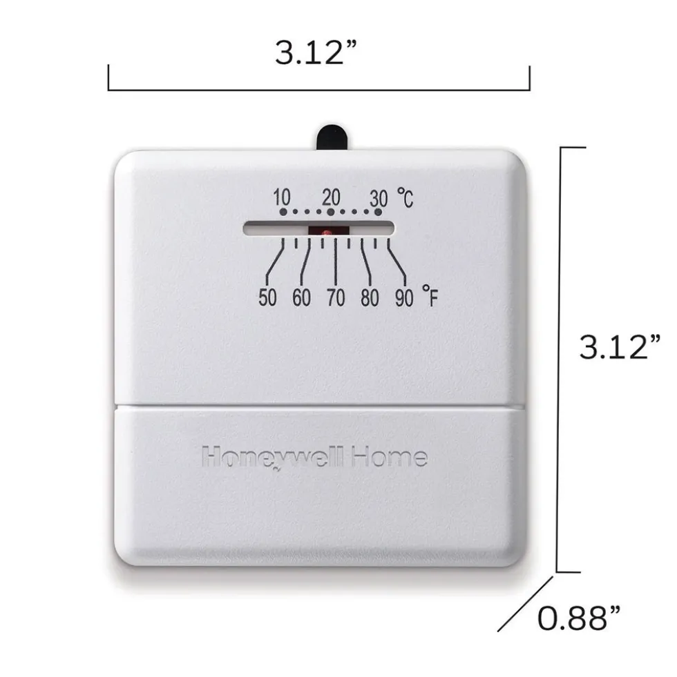 Honeywell Home CT33A1009 750 Millivolt Heat Only Non-Programmable Thermostat