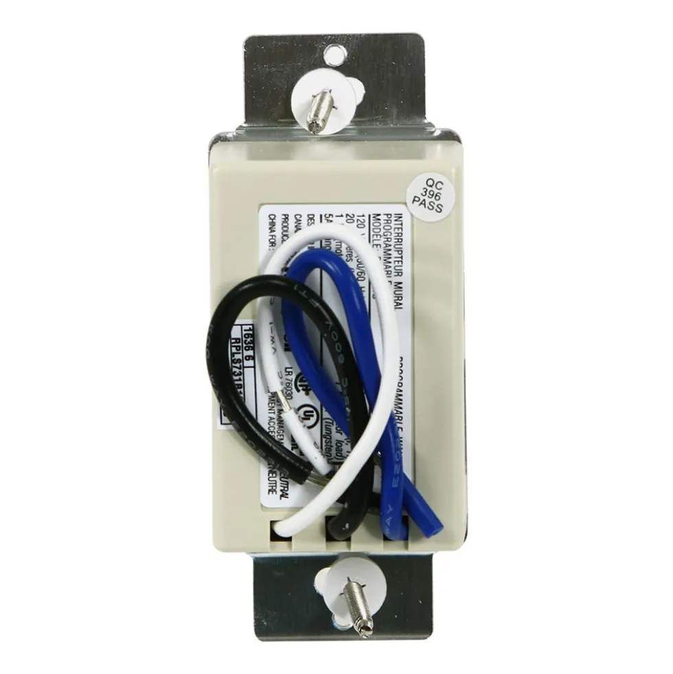 Honeywell Home 7-Day Programmable Light Switch Timer - RPLS731B, Almond