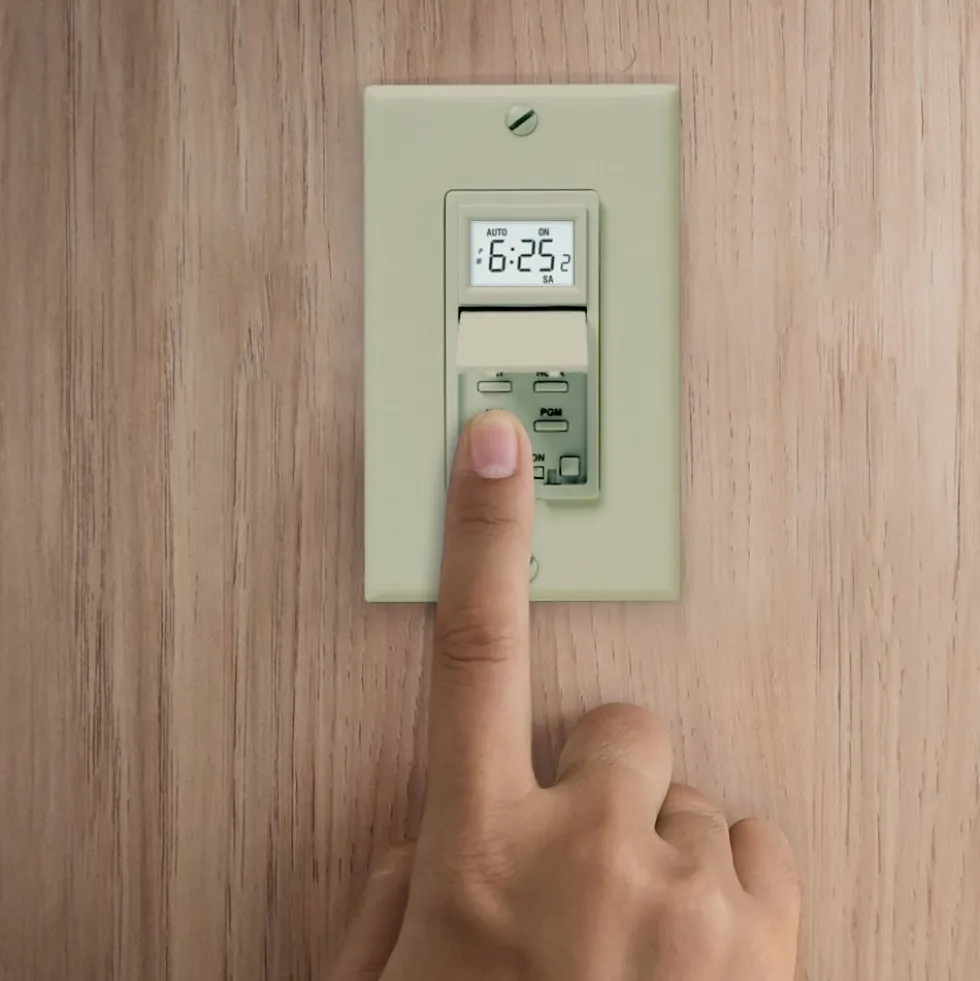 Honeywell Home 7-Day Programmable Light Switch Timer - RPLS731B, Almond