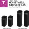 Honeywell Home Renovation Odor Reducing T Filter for HEPA Tower Air Purifiers, HRFTC1