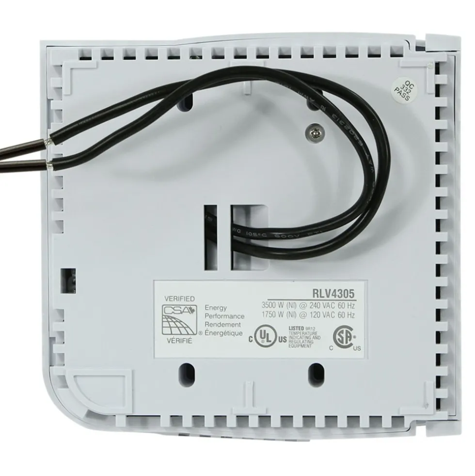 Honeywell Home RLV4305A1000 5-2 Day Programmable TRIAC Line Volt Thermostat, Electric Heat Only