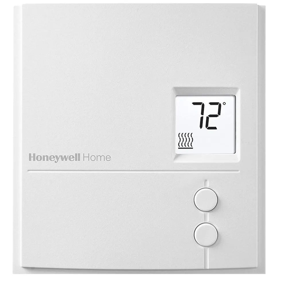 Honeywell Home RLV3150A Digital Non-Programmable Line Volt Thermostat for Electric Baseboard Heaters