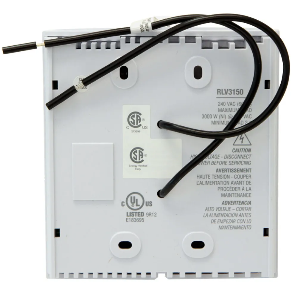 Honeywell Home RLV3150A Digital Non-Programmable Line Volt Thermostat for Electric Baseboard Heaters
