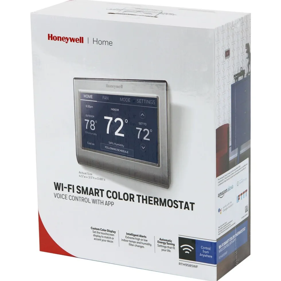 Honeywell Home RTH9585WF Wi-Fi Smart Color 7 Day Programmable Thermostat