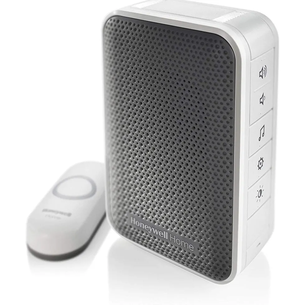 Honeywell Home 3 Series Plug-In Wireless Doorbell with Strobe Light and Push Button - RDWL313P
