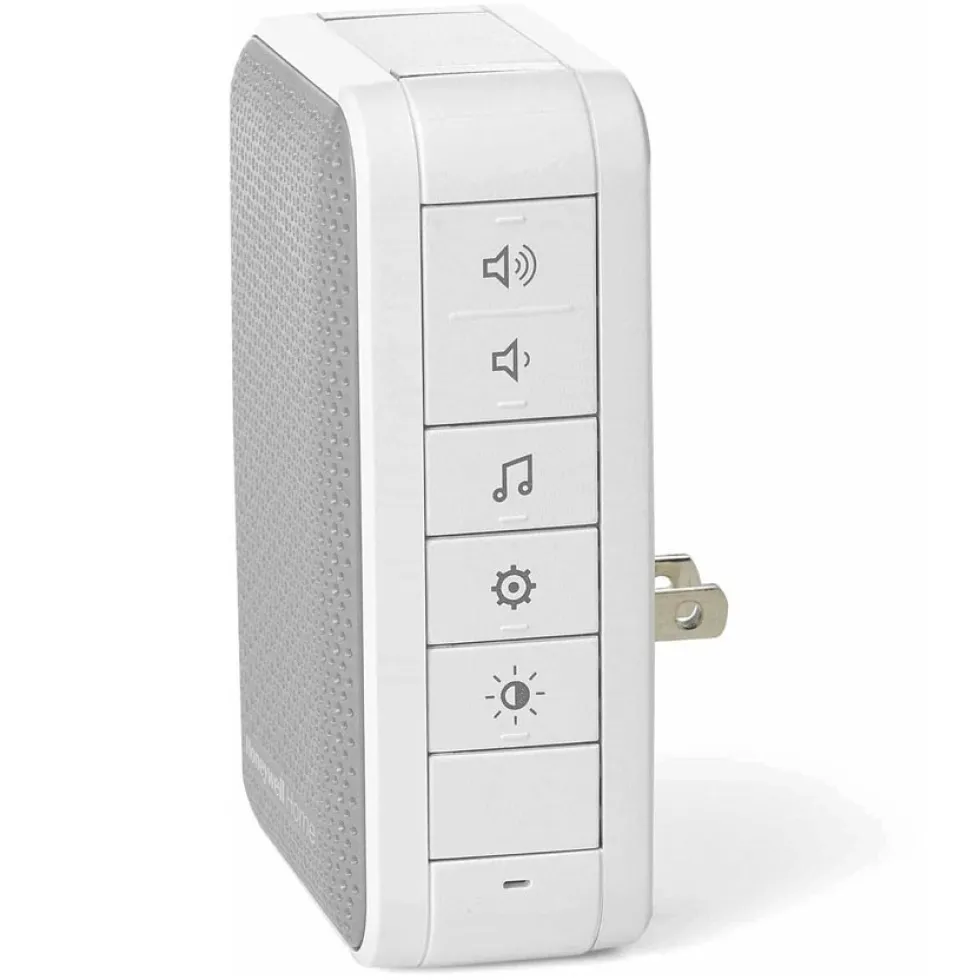 Honeywell Home 3 Series Plug-In Wireless Doorbell with Strobe Light and Push Button - RDWL313P