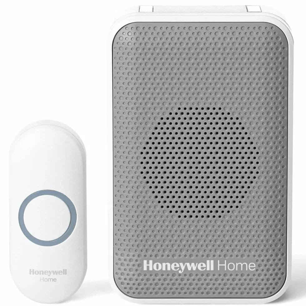 Honeywell Home 3 Series Portable Wireless Doorbell with Strobe Light and Push Button - RDWL313A
