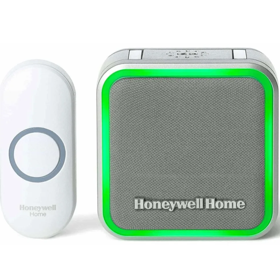 Honeywell Home 5 Series Portable Wireless Doorbell with Halo Light and Push Button - RDWL515A2000/E