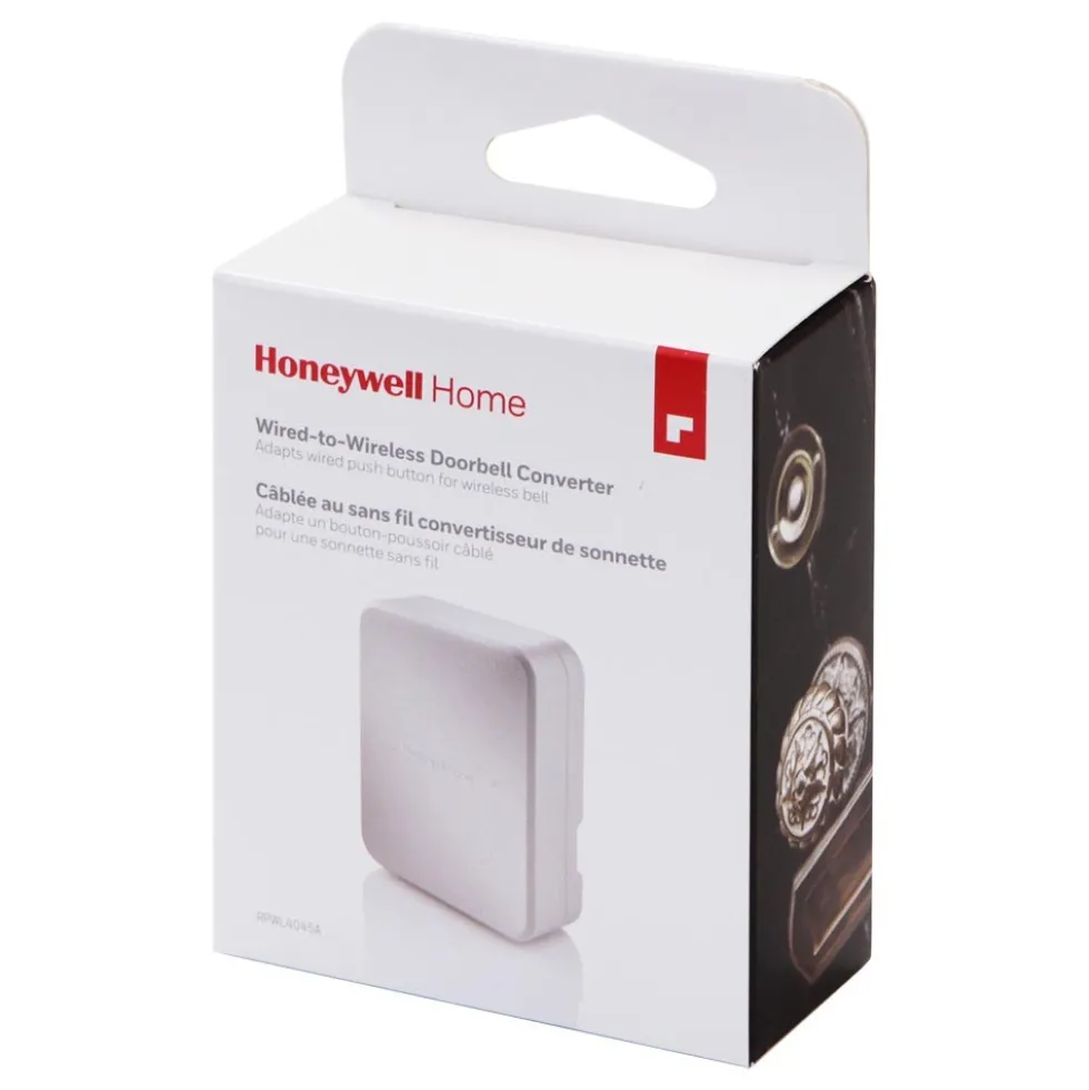 Honeywell Home Wired to Wireless Doorbell Adapter Converter for Series 3, 5, 9 Door Bells - RPWL4045A
