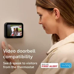 Honeywell Home X8S Smart Thermostat, Black - X8VMC8B