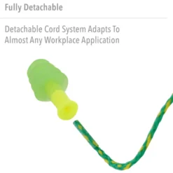 Honeywell Howard Leight Fusion Tapered TPE Corded Earplugs, 1000 Pairs - Small Size
