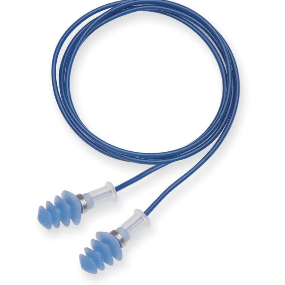Honeywell Howard Leight Fusion Tapered TPE Steel Detectable Corded Earplugs, 1000 Pairs