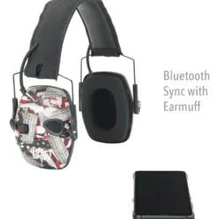 Honeywell Howard Leight Impact Sport Earmuff with Bluetooth, 2nd Amendment, Small