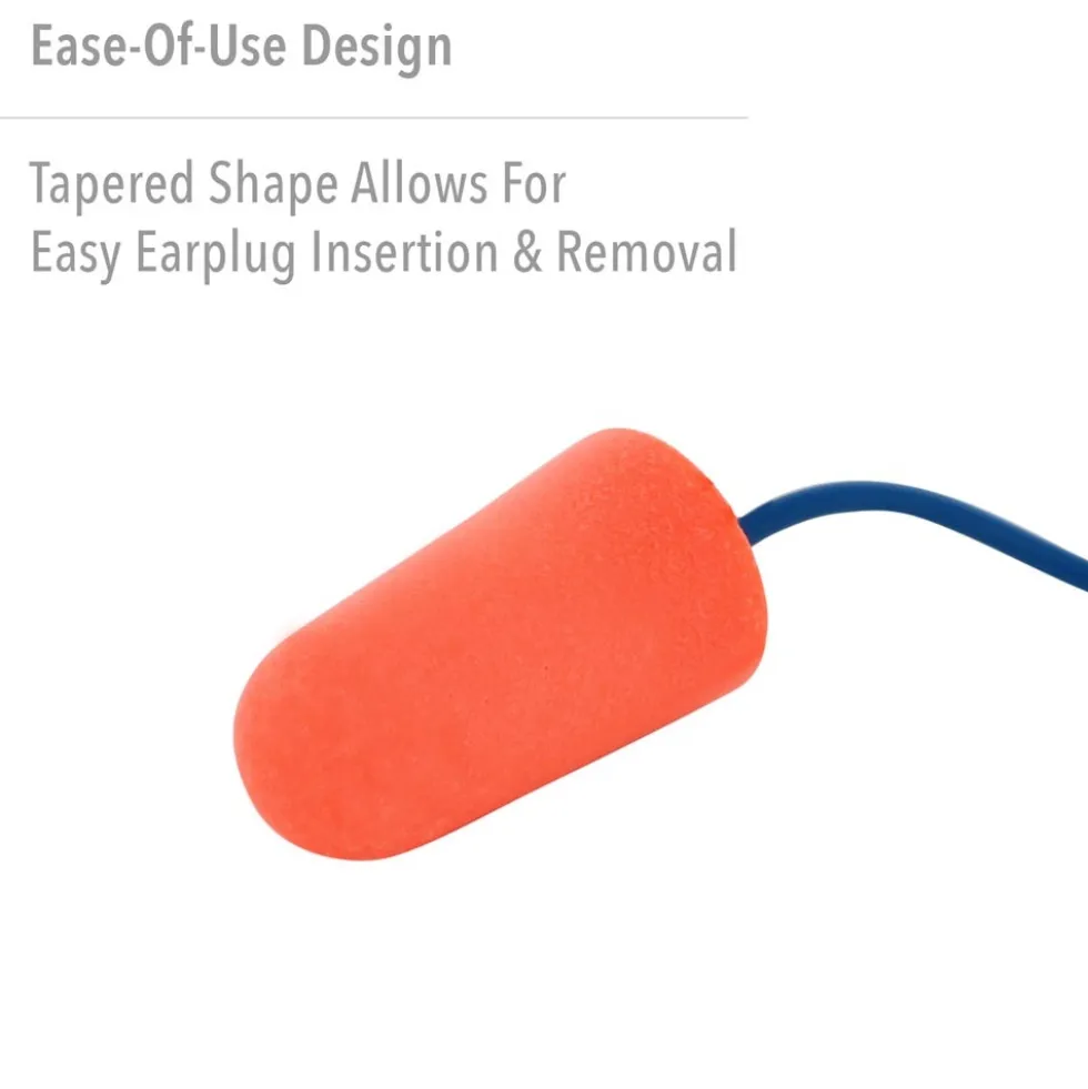 Honeywell Howard Leight X-Treme Corded Foam Ear Plugs, 1000 Pairs