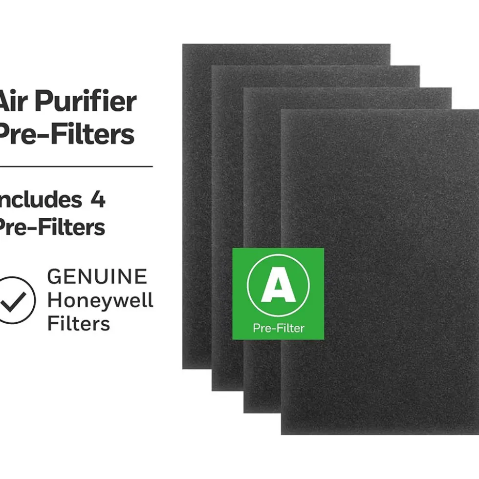 Honeywell HRF-A300 Pre-Cut Carbon Pre-Filter For HPA300 Series Air Purifiers - 4 Pack (Filter A)