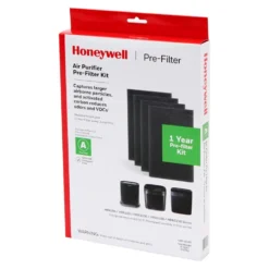 Honeywell HRF-A100 Pre-Cut Carbon Pre-Filter For HPA100 And HPA094 Series Air Purifiers - 4 Pack (Filter A)