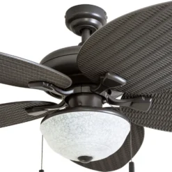 Honeywell Inland Breeze Indoor and Outdoor Ceiling Fan, Bronze, 52-Inch - 50510