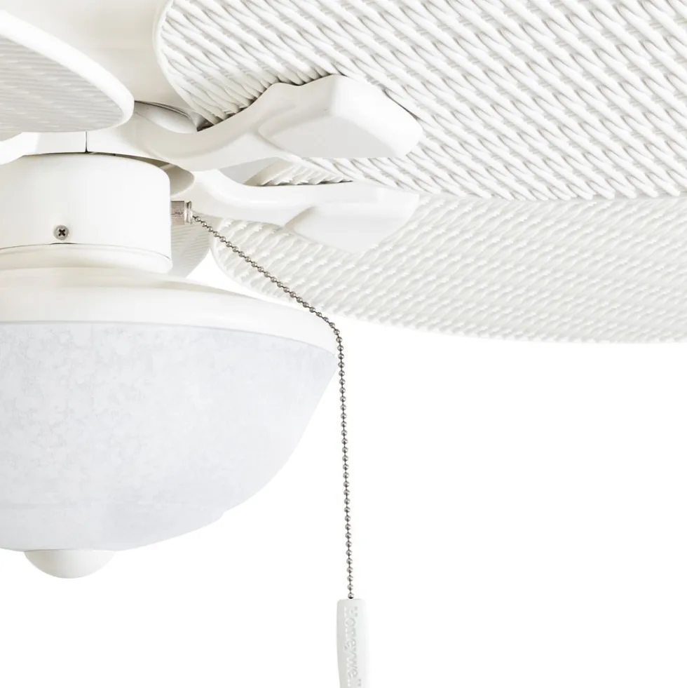 Honeywell Inland Breeze Indoor and Outdoor Ceiling Fan, White, 52-Inch - 50511